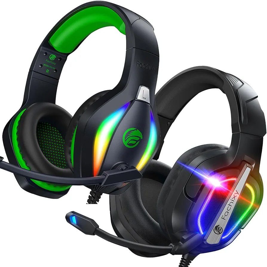 Communicate Clearly with the Built-in Microphone of FC100 Green Gaming Headset