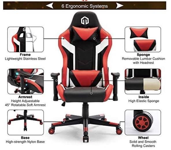 Ergonomic GOTMINSI Racing Style Gaming Chair for Office and Home - 2024 - Review